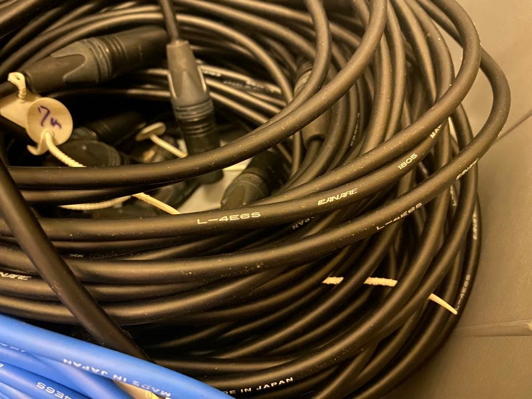 CANARE 4E6S 7m 2本 NEUTRIK XLR マイクケーブル ①