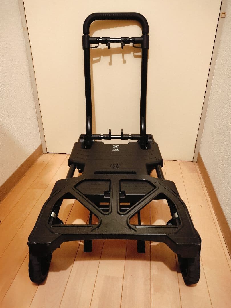 花岡車輌『ビームス百名品』フラットカート FLATCART 2x4 黒　台車