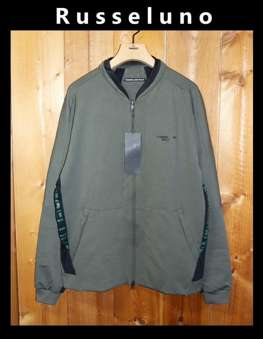 新品 ラッセルノ ゴルフ 吸水速乾 DELTA ダブルニット ジャージ（6/ＬⒽ