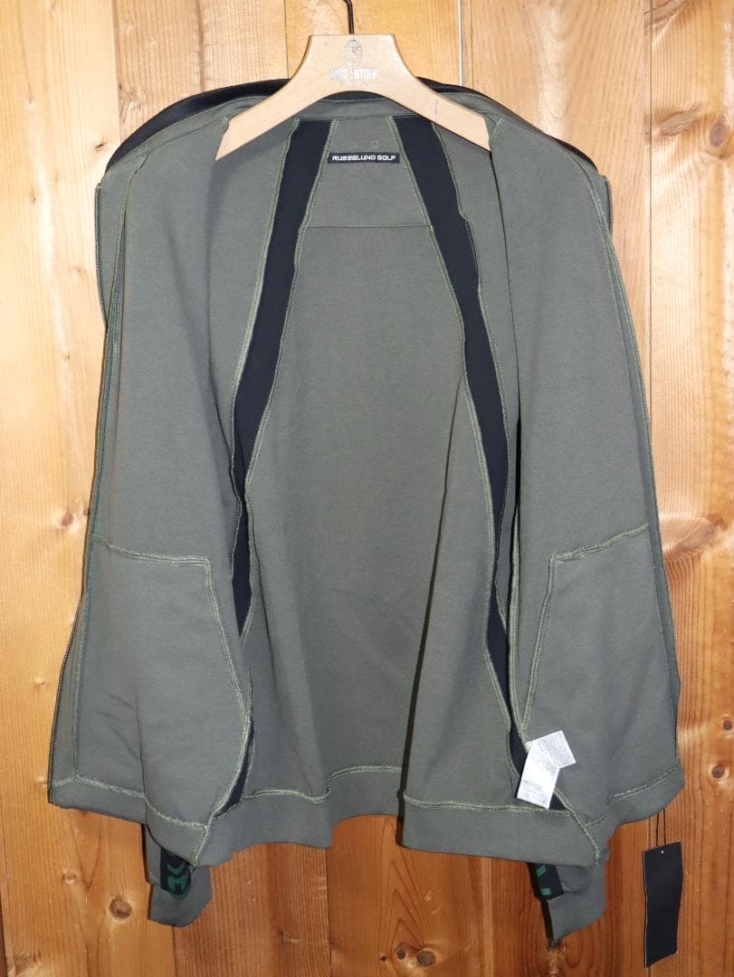 新品 ラッセルノ ゴルフ 吸水速乾 DELTA ダブルニット ジャージ（6/ＬⒽ