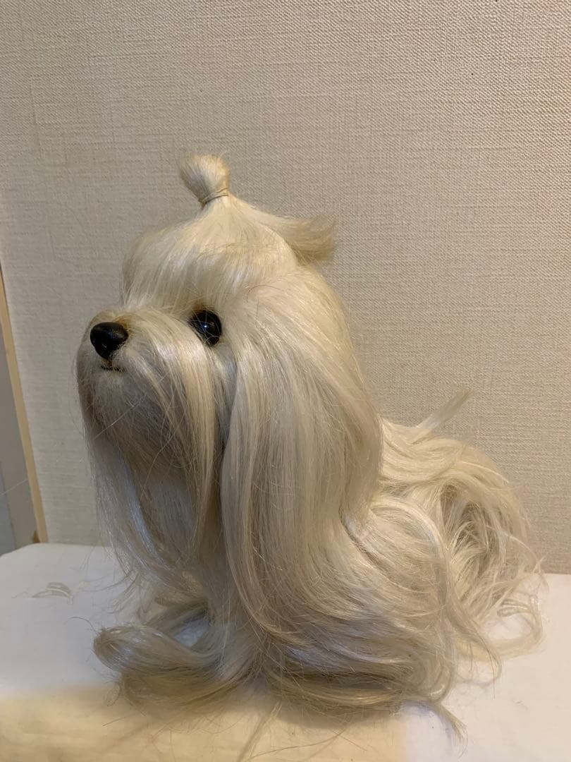 【ドレッシー　ペット】　ぬいぐるみ　マルチーズ　犬 日本製　昭和レトロ