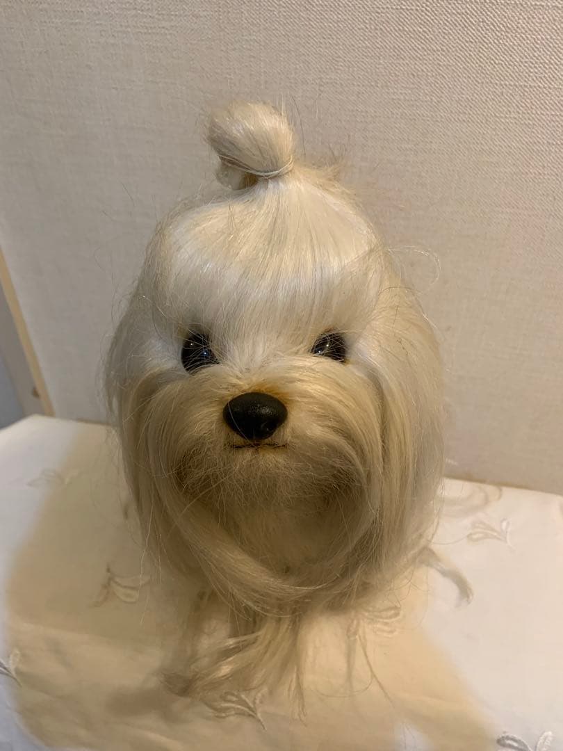 【ドレッシー　ペット】　ぬいぐるみ　マルチーズ　犬 日本製　昭和レトロ