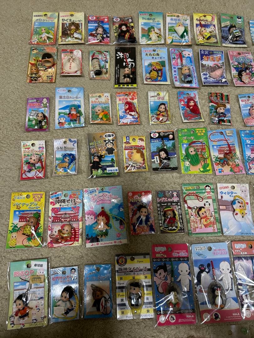 キューピーちゃん　ご当地ストラップ　未使用品　62個