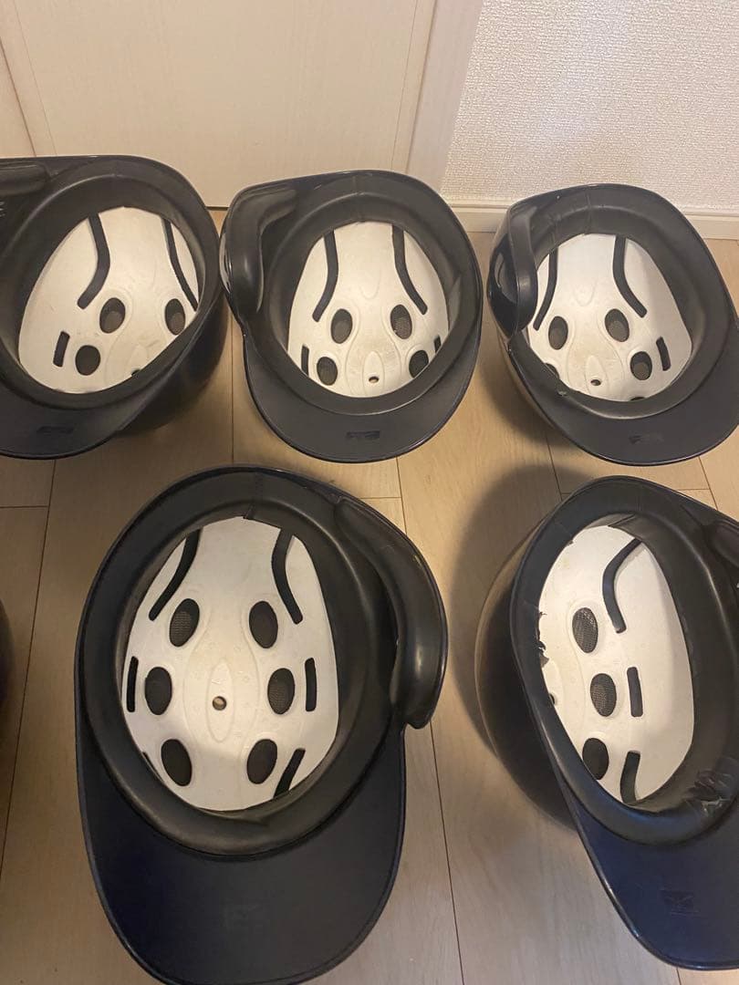 MIZUNOバッター用ヘルメット 9個セット ネイビー各種サイズあり　軟式草野球