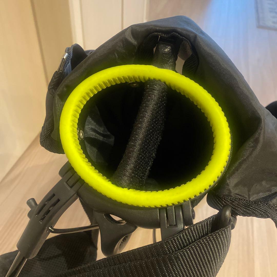 ルコック練習用バッグ、ボールホルダー、 ブリヂストン2個、ツアーティー2本セット