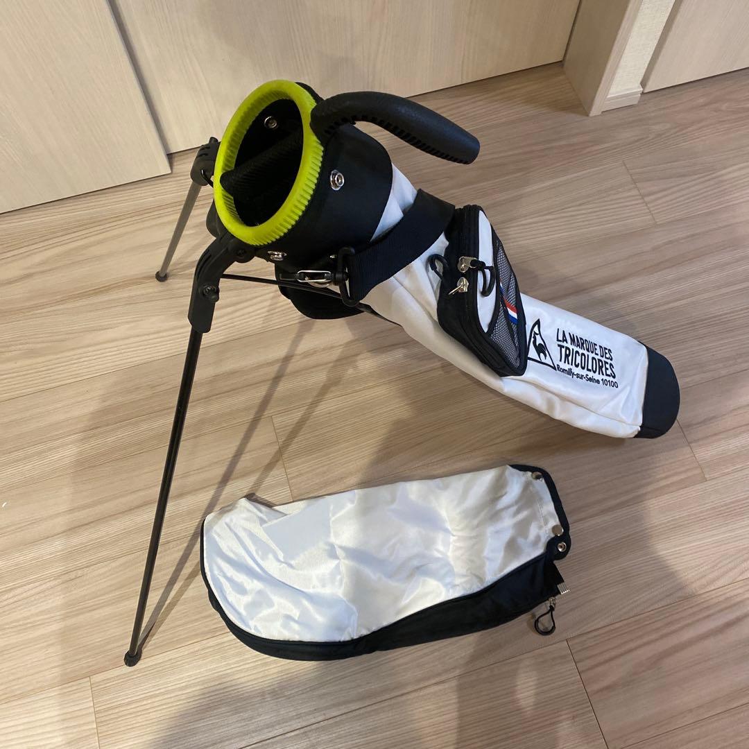 ルコック練習用バッグ、ボールホルダー、 ブリヂストン2個、ツアーティー2本セット