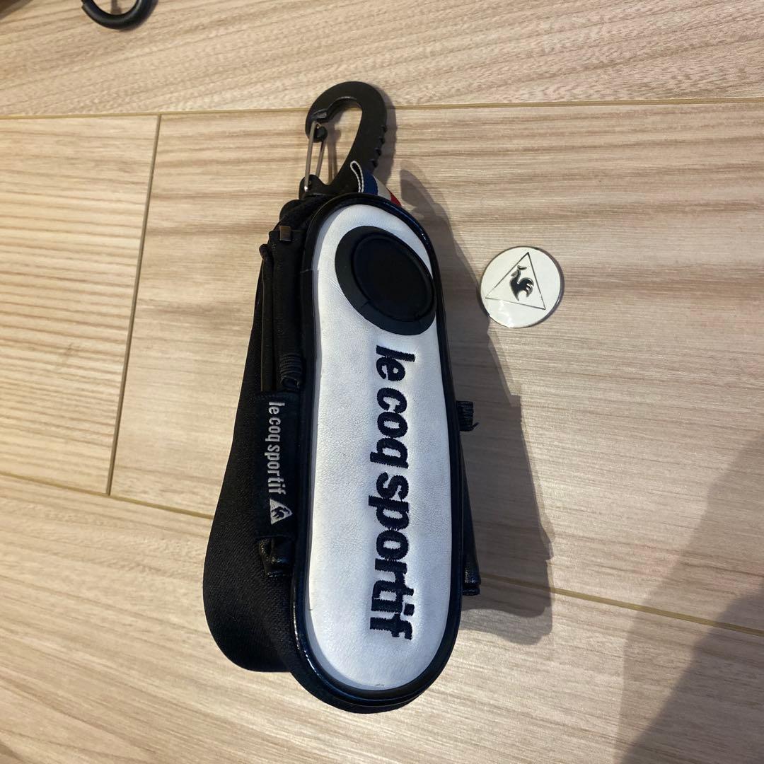 ルコック練習用バッグ、ボールホルダー、 ブリヂストン2個、ツアーティー2本セット