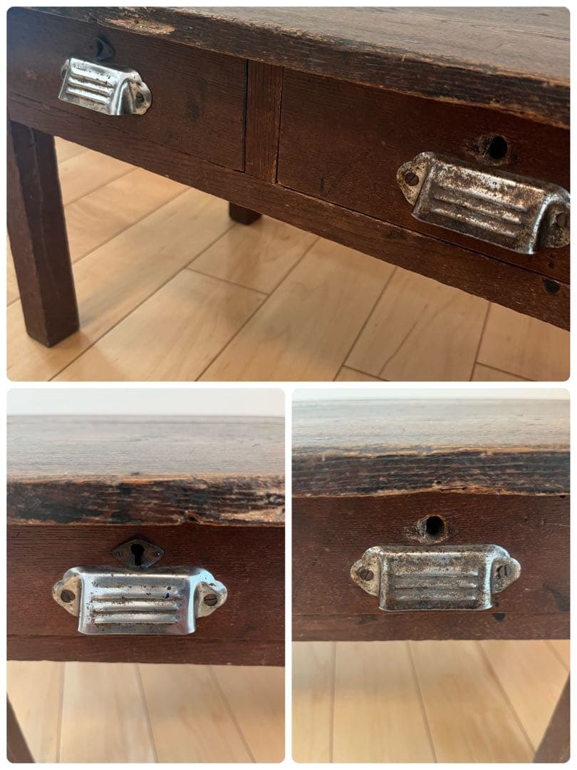 アンティーク レトロ 古家具 引き出し付き小机