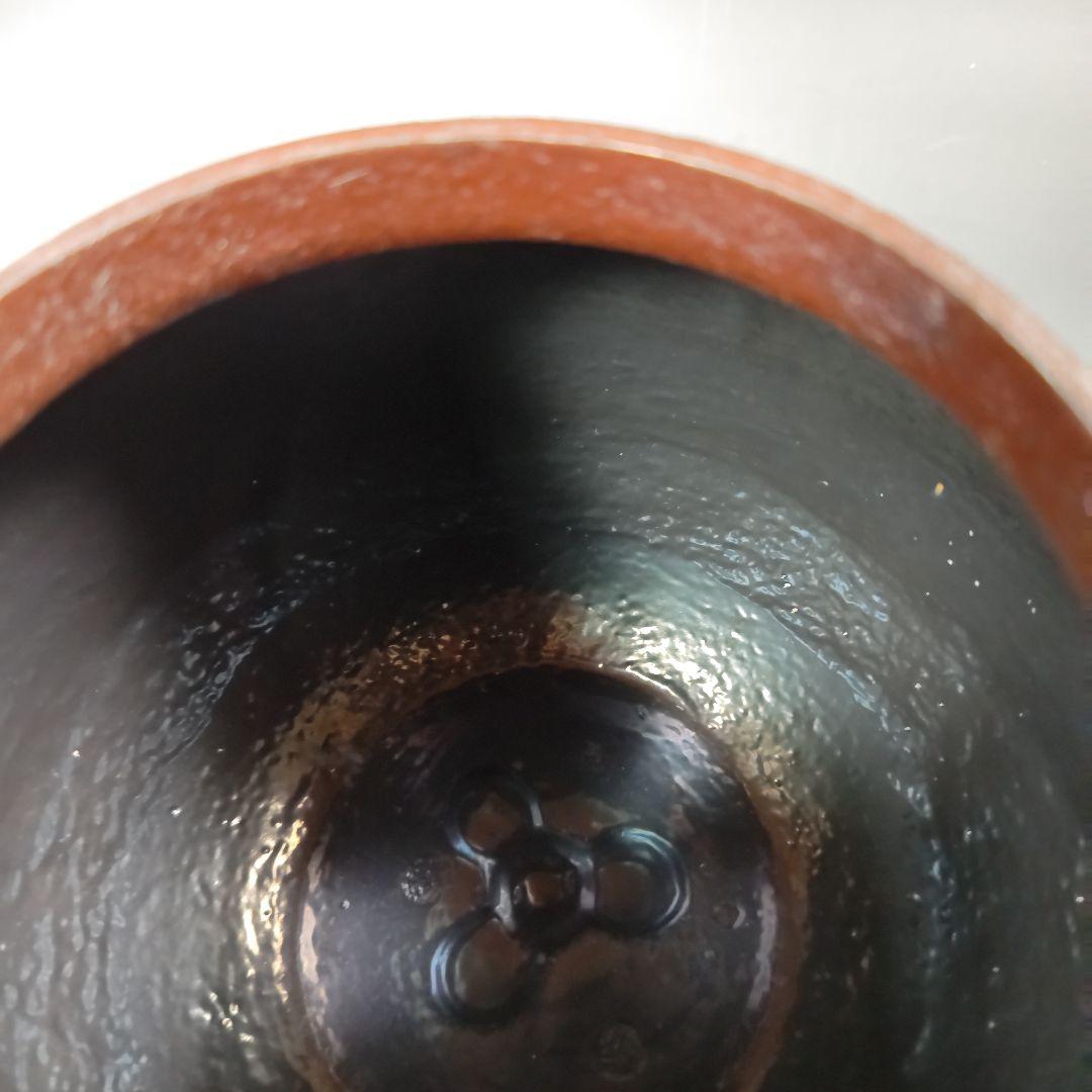 イ396 茶釜『釜師　佐藤浄清作』『細霰地文　真形羽釜　共箱』鉄釜　茶道具