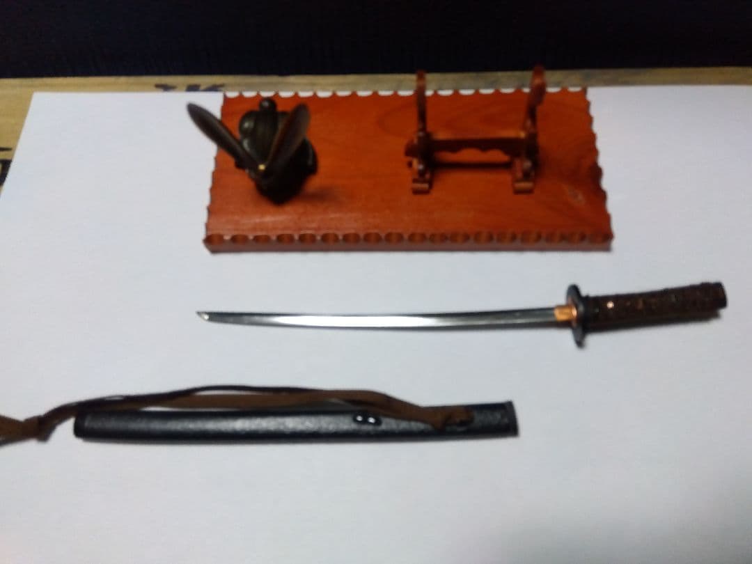 ＨＥＭＰペーパナイフミニ日本刀【拵造りと刀掛け】