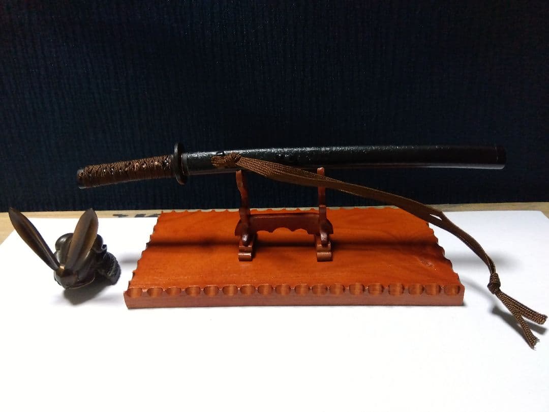 ＨＥＭＰペーパナイフミニ日本刀【拵造りと刀掛け】