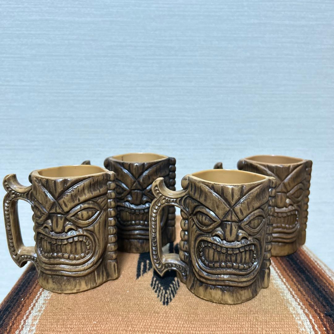 ビンテージTIKIマグ　ミッドセンチュリー　アンティーク食器　ビンテージ食器