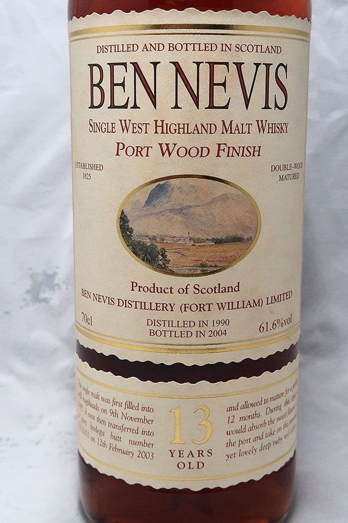 ベンネヴィス１９９０ポートウッドフィニッシュ１３年シングルモルトウィスキー