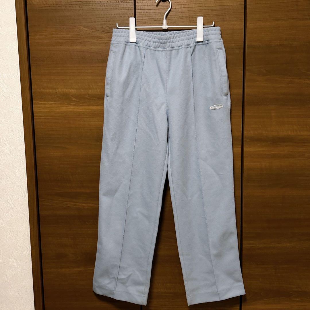 マッドハッピー【S】ピケトラックパンツ ジャージ 長ズボン ウエストゴム ロゴ付