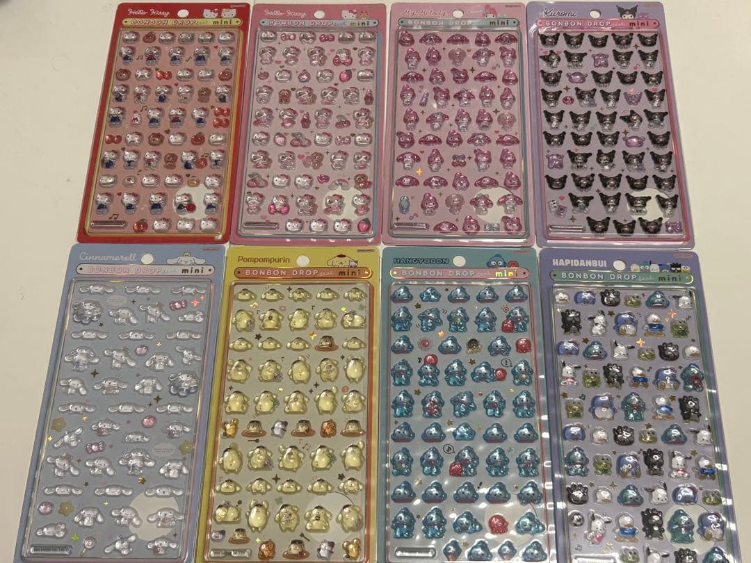 【正規品】ボンボンドロップシールサンリオ8枚セット