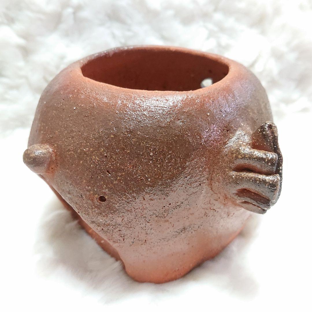 【2435】香炉、置物…備前焼