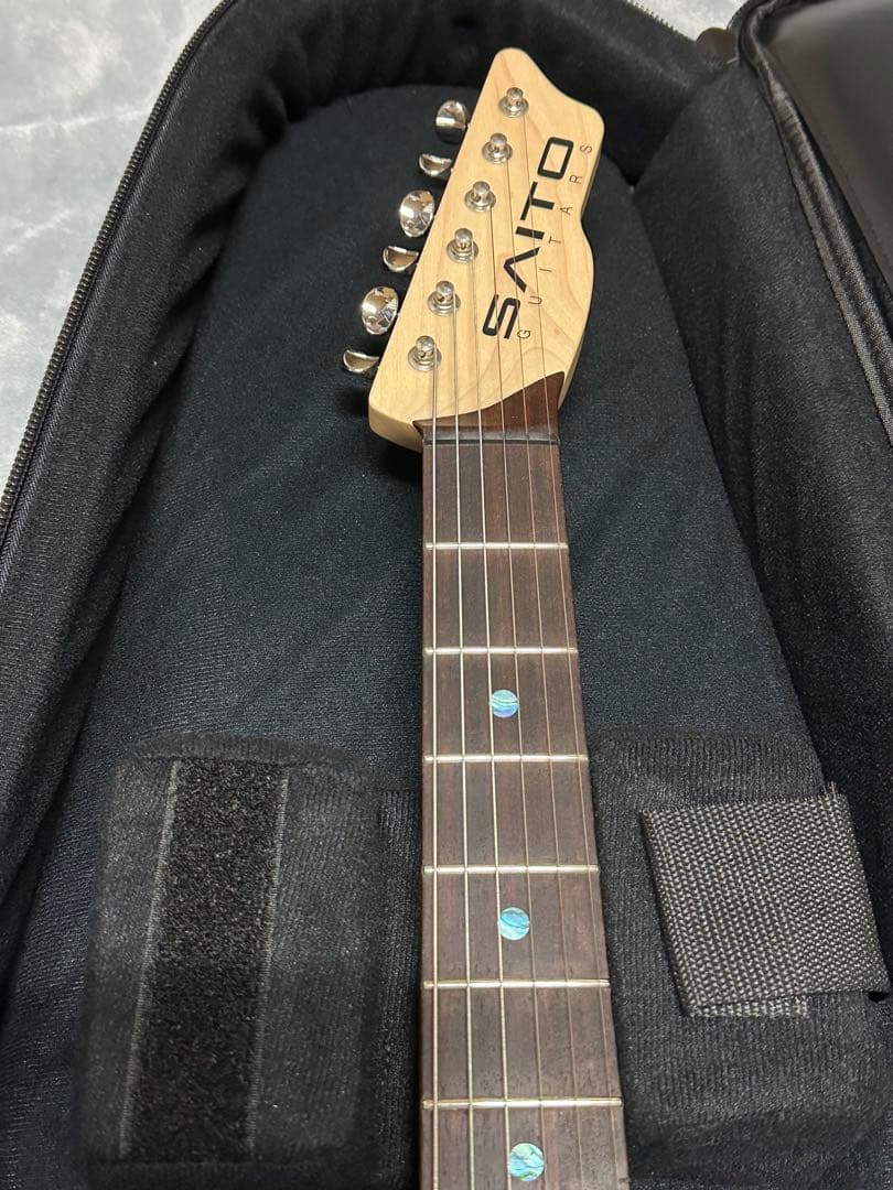 Saito エレキギター navy blue 22フレット 週末限定タイムセール