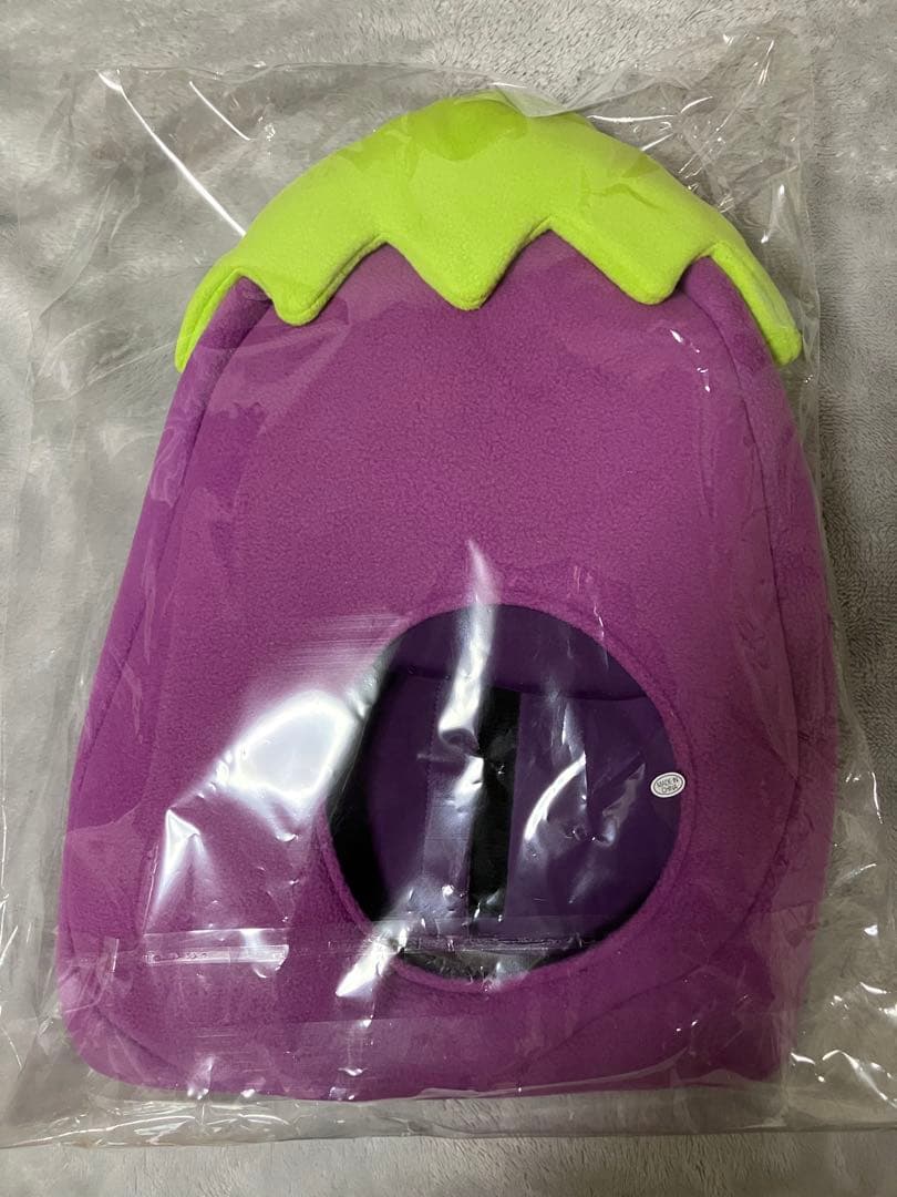 本物のナスビの被り物　天竺鼠　川原　ステッカー付き