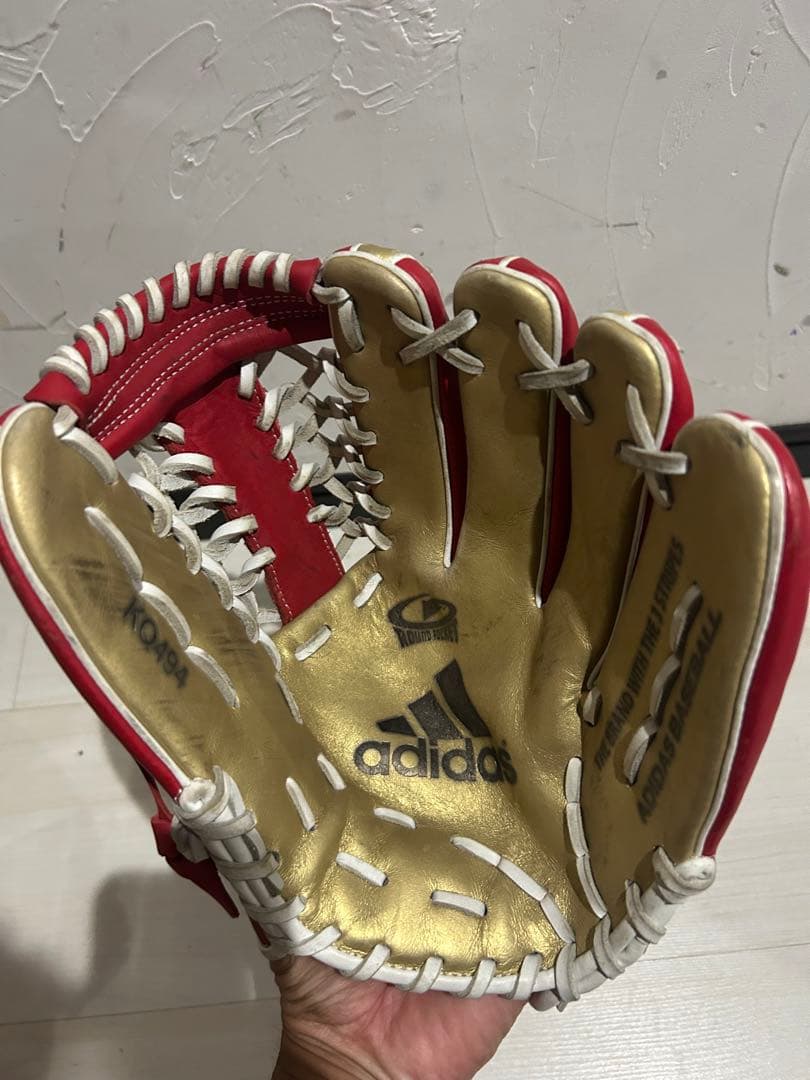 【現状品】アディダス 軟式 グローブ KQ494