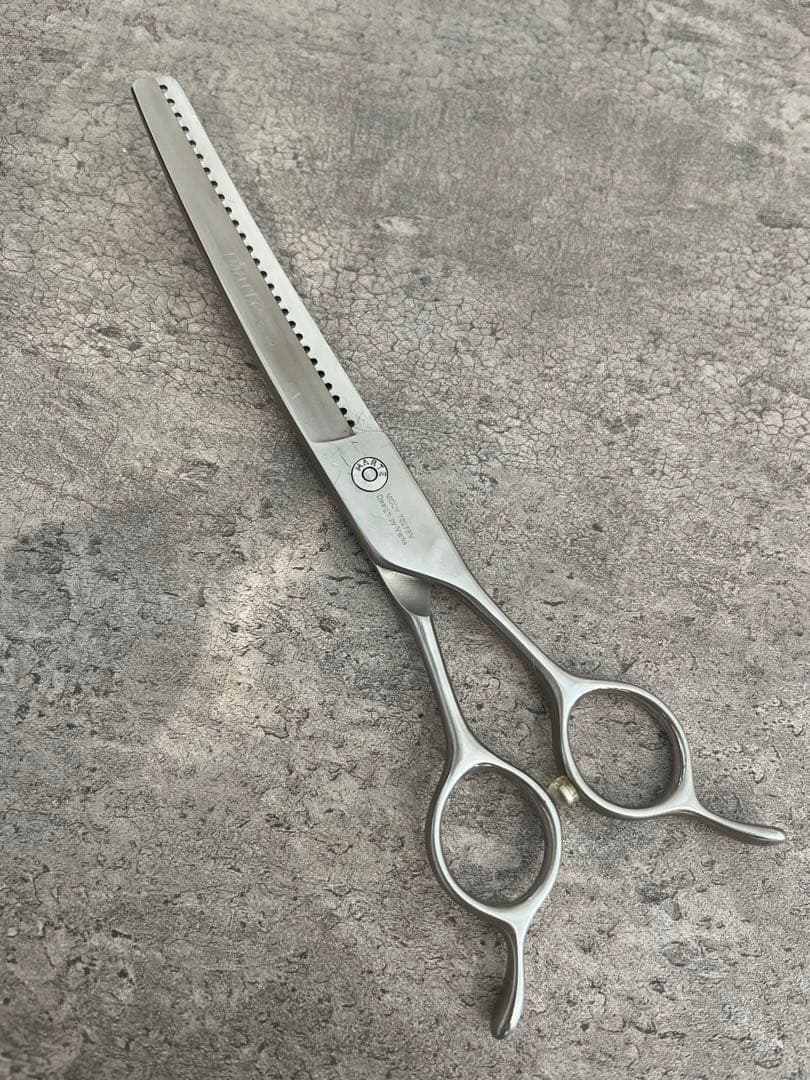 MARTE シザー　シルクM カーブ　7インチ　シルバー　petganic 韓国