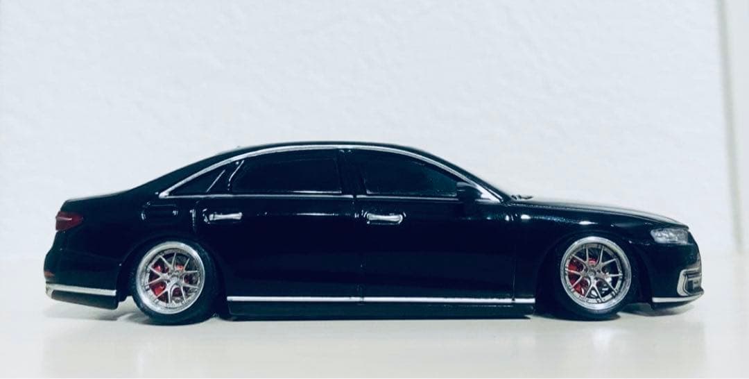 1/64 改　AUDI A8L アルミ深リム　アウディ　カスタム　ローダウン
