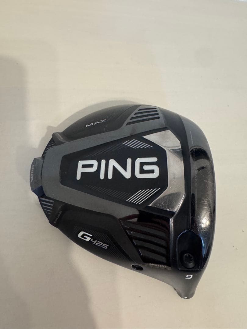 PING G425 9度　ヘッドのみ　凹み　ジャンク　ドライバー