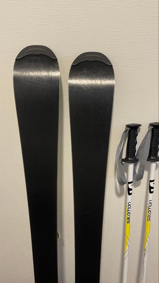 SALOMON スキー 110cm ネオンイエロー ブーツセット サロモン