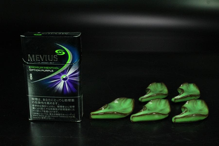 葉形 箸置 現川 十三代 横石臥牛 共箱(K-LC540)