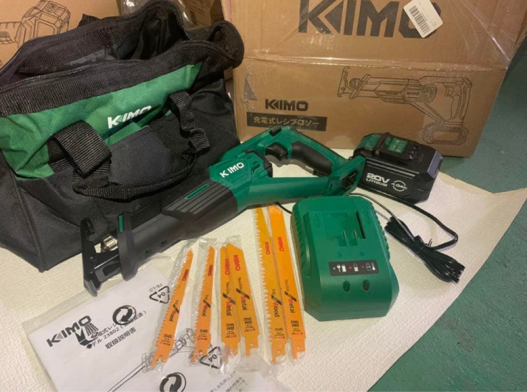 KIMO 20V 4.0Ah 充電式のこぎり PSE認証済 QM-23802