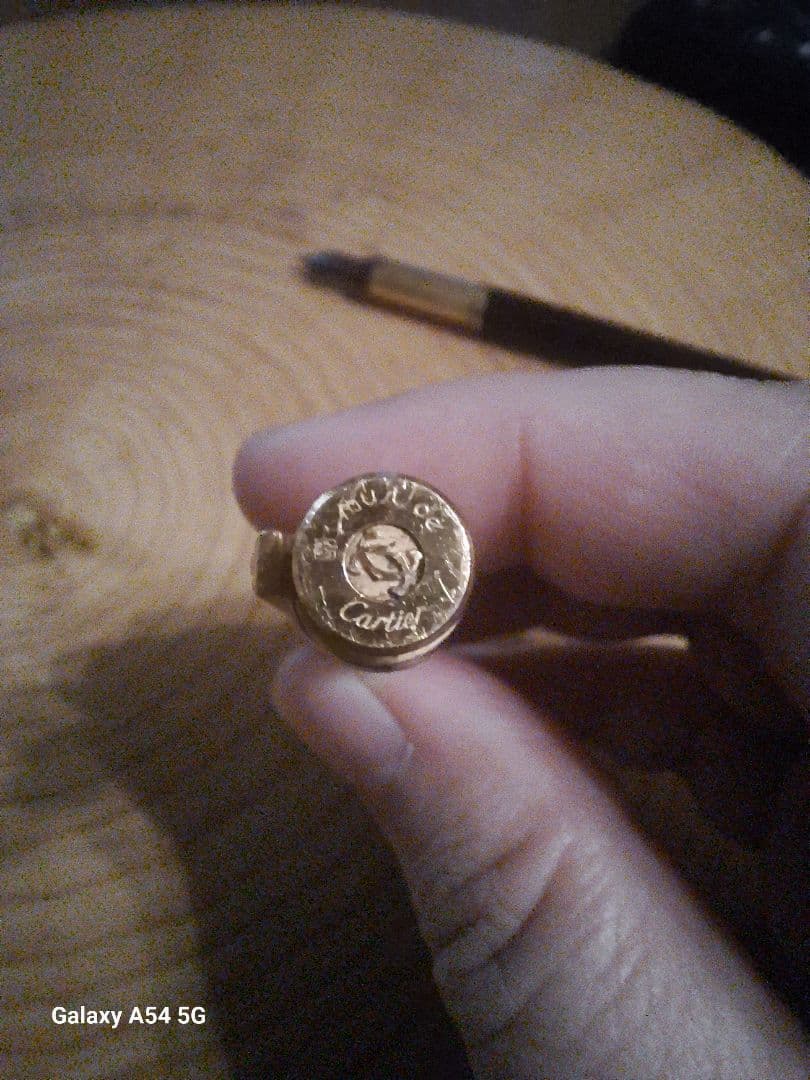 Cartier カルティエ トリニティ 万年筆 ブラック×ゴールド アンティーク