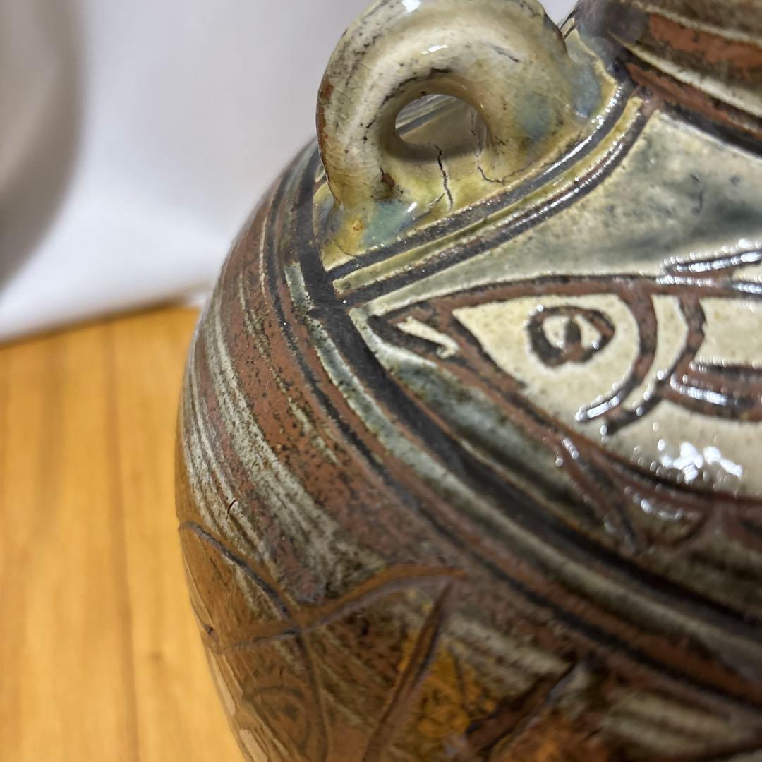 人間国宝　金城次郎　壺