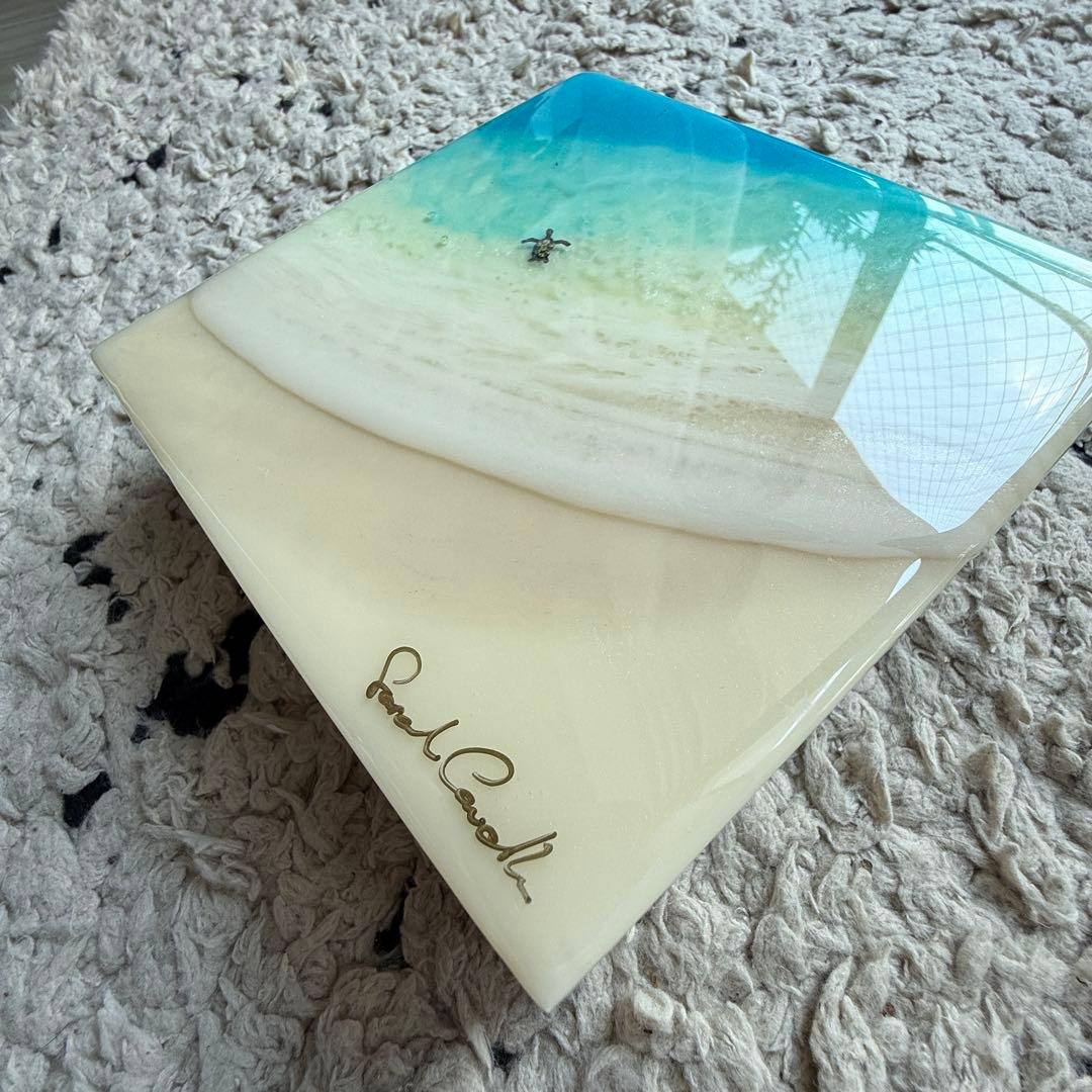 サラカードル　Sarah Caudle　原画 レジンアート④ タートル 6×6