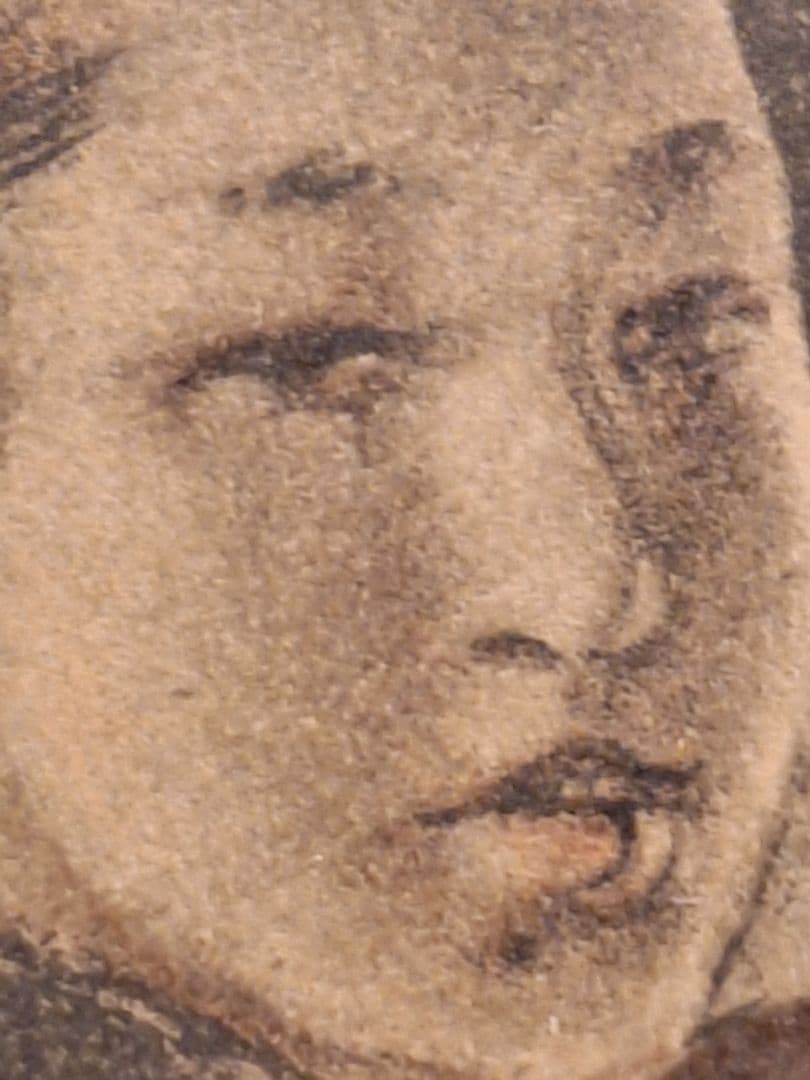 ロバートFブルムの木版画女性の肖像「The Musmee」サイン入1891年明治