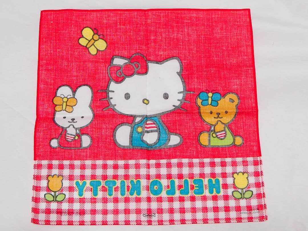 希少品　サンリオ　キティ　ぬいぐるみ　バック　レトロ　キティ展 1984