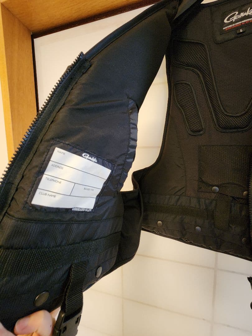 フィッシングベスト L ブラック/ブルー