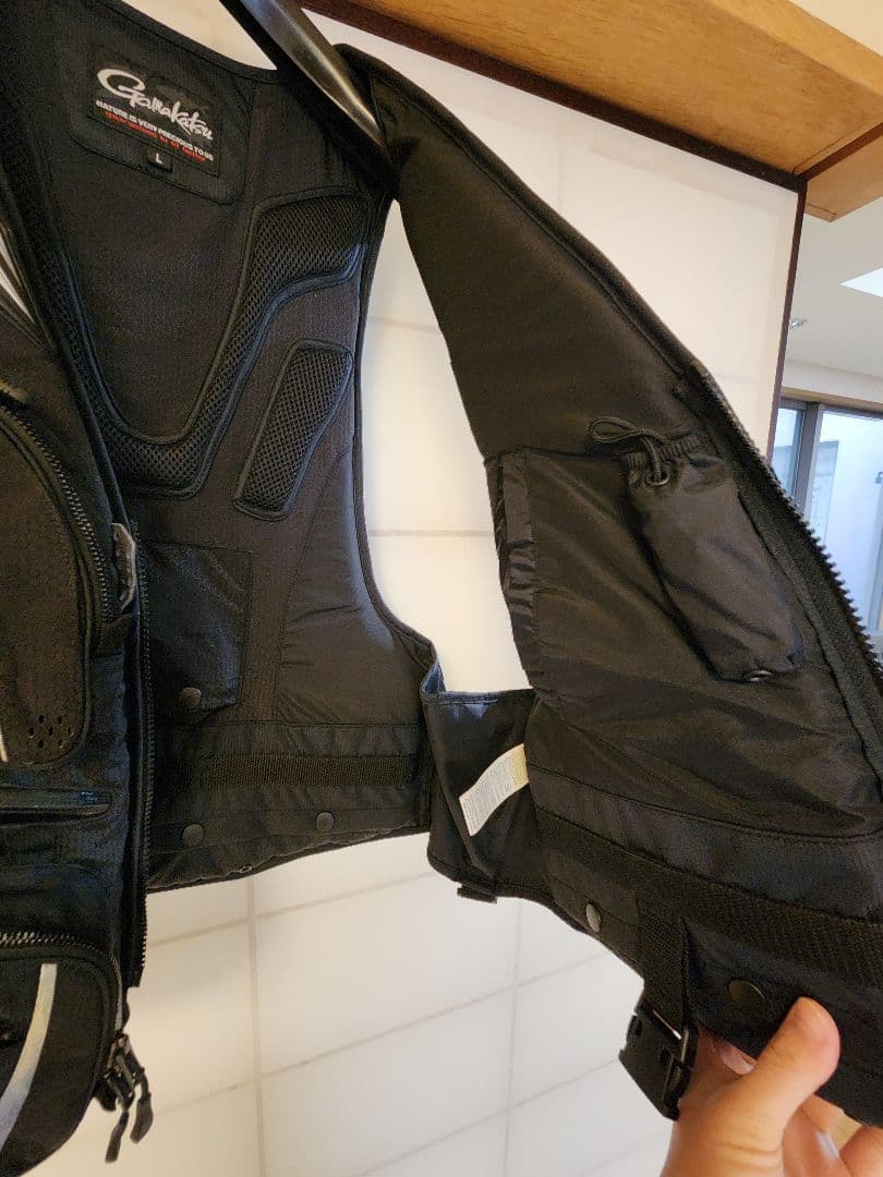 フィッシングベスト L ブラック/ブルー