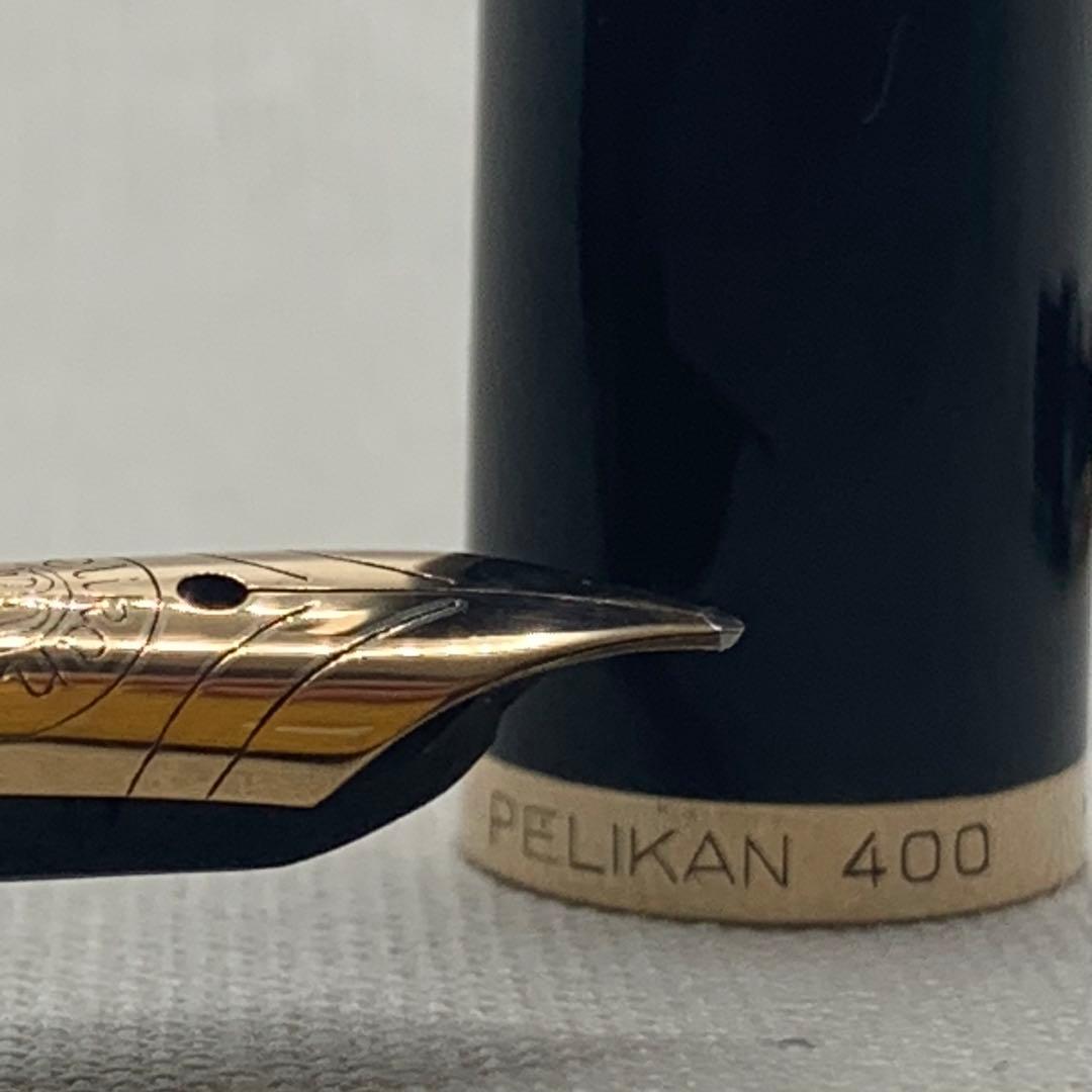 ペリカン　400NN トータス　ブラウン　ストライプ　万年筆　14C M