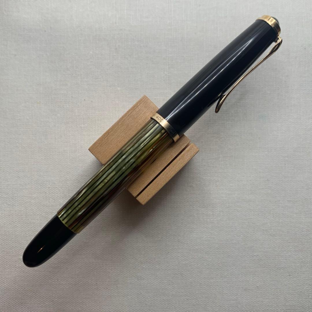 ペリカン　400NN トータス　ブラウン　ストライプ　万年筆　14C M