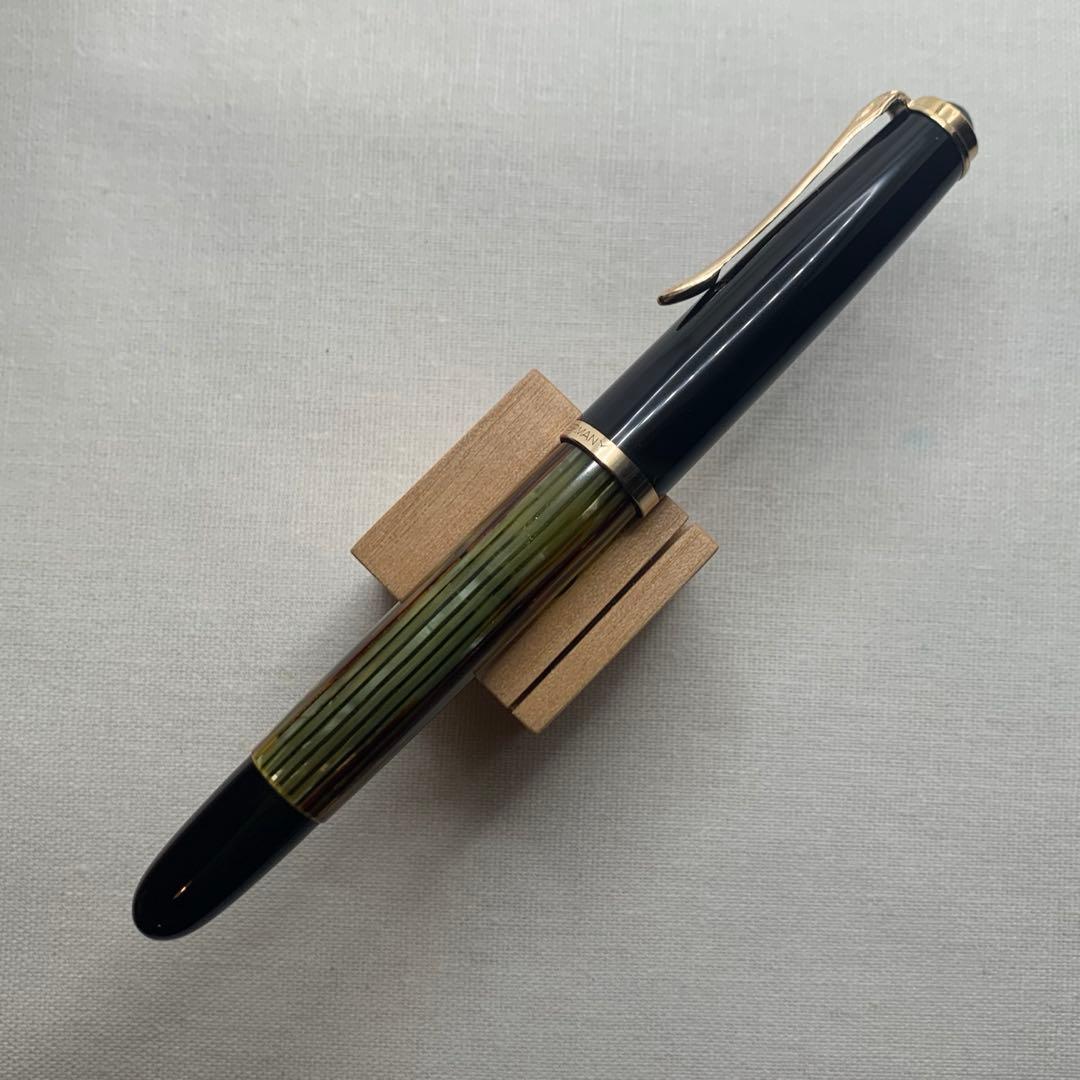 ペリカン　400NN トータス　ブラウン　ストライプ　万年筆　14C M