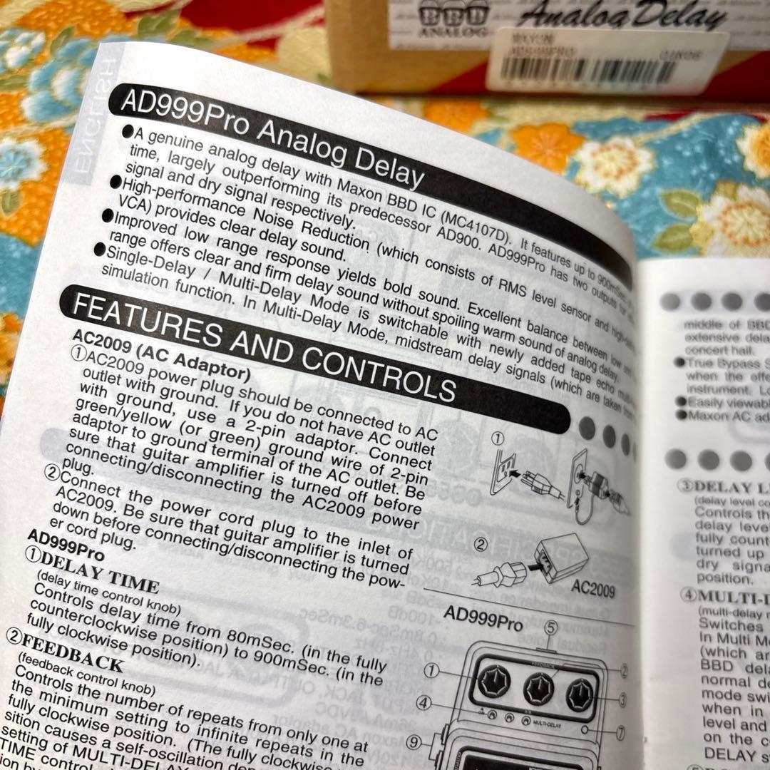 Maxon AD999Pro 90年代日本製ビンテージ箱、取説、アダプター付き