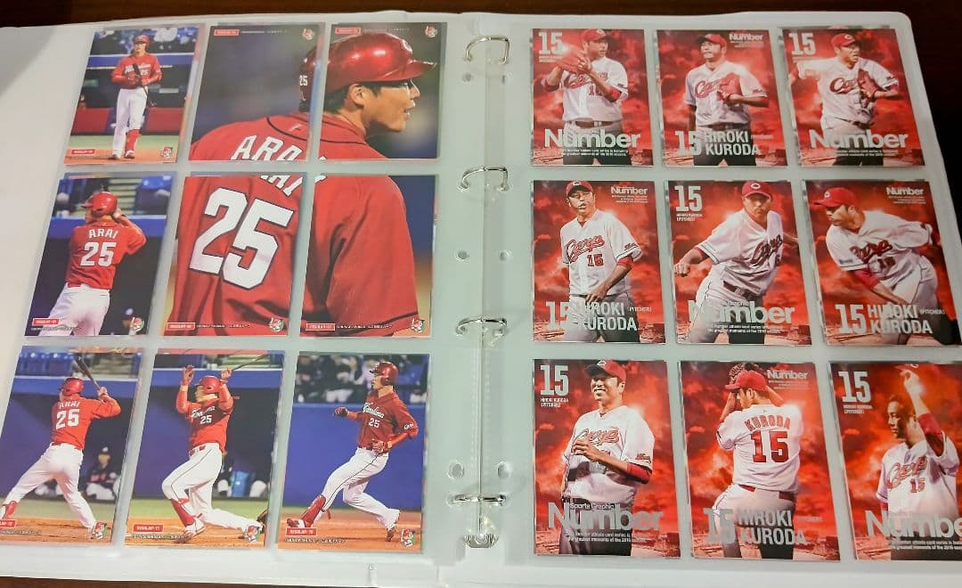 黒田博樹×新井貴浩 アスリートカード 広島カープ コンプリートファイル 超希少