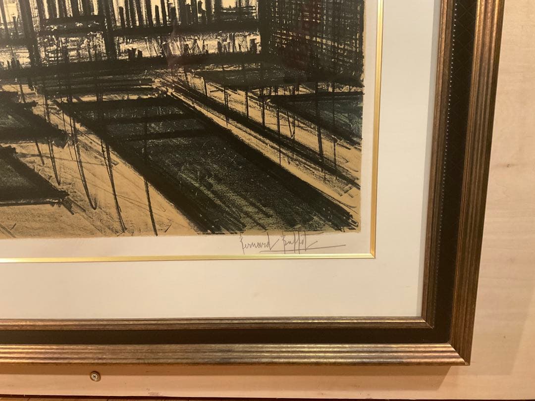 ビュッフェ　「アルバムサンフランシスコNo.３」　リトグラフ　直筆サイン有り