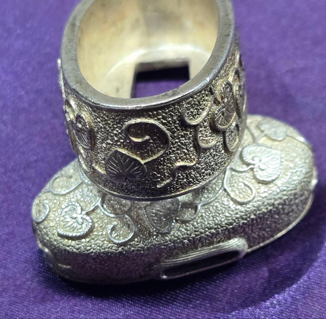 拵金具一作 銀地 3点 刀装具