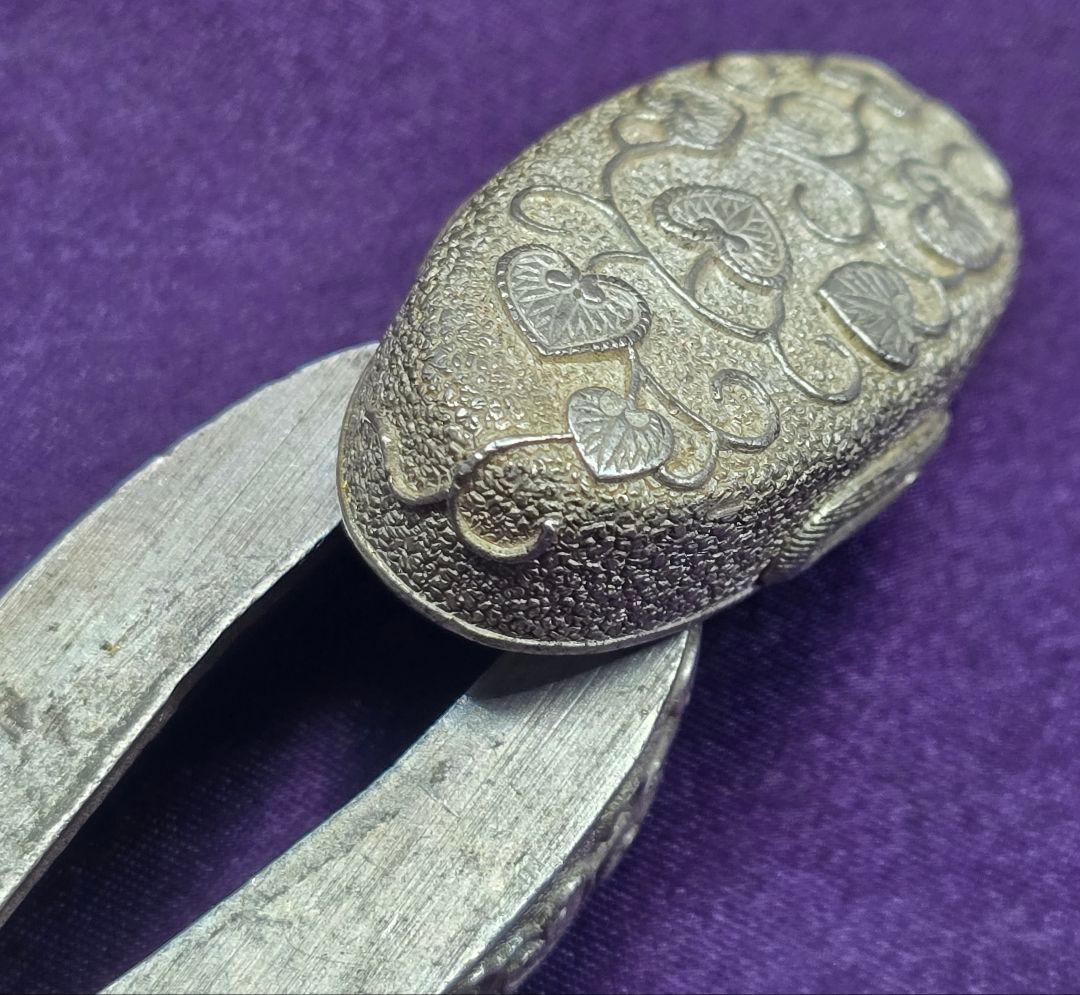 拵金具一作 銀地 3点 刀装具