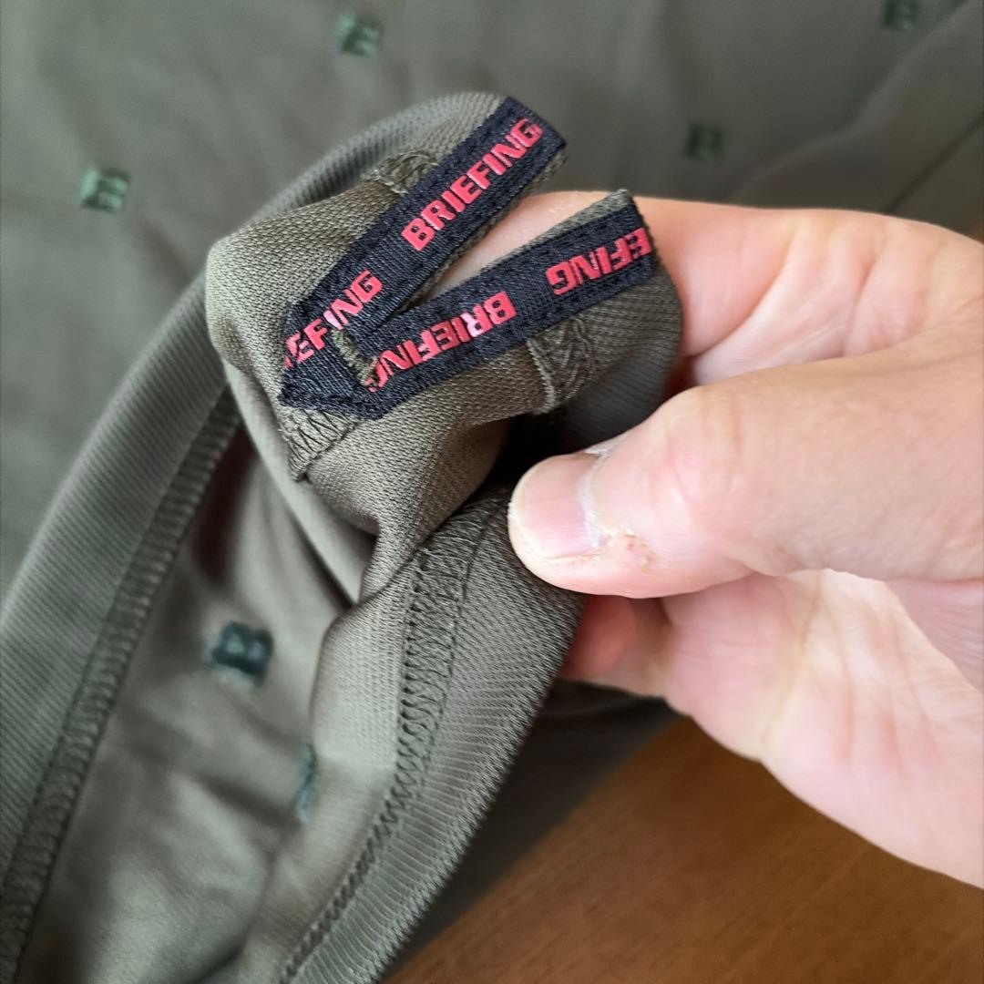 ブリーフィングゴルフポロシャツ　カーキ未使用
