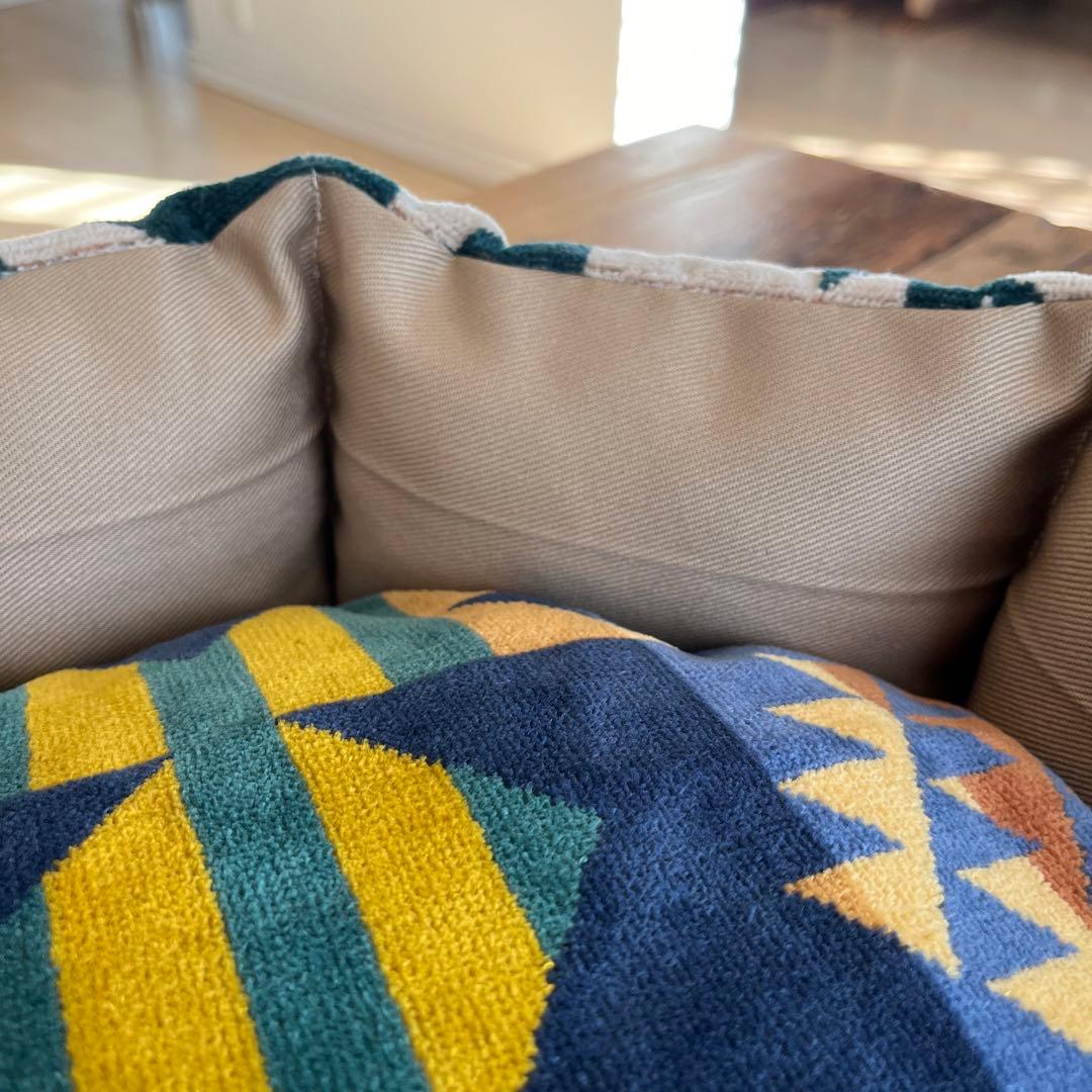 ペットベッド　ハンドメイド444 ペンドルトン　リメイク　猫ベッド　犬ベッド