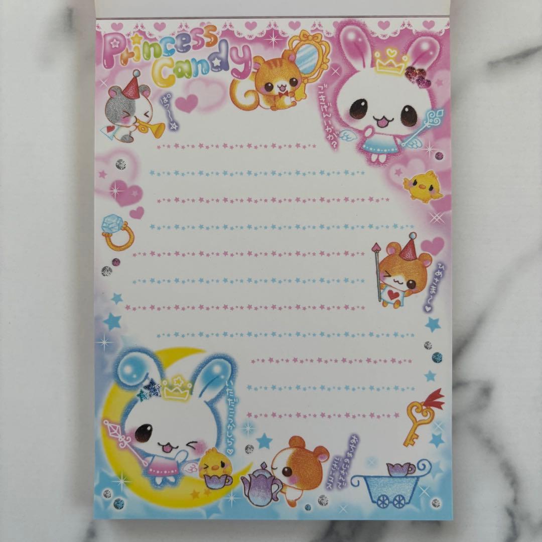 平成レトロ 当時物シール付きメモ帳① クーリア うさぎ りす ハムスター