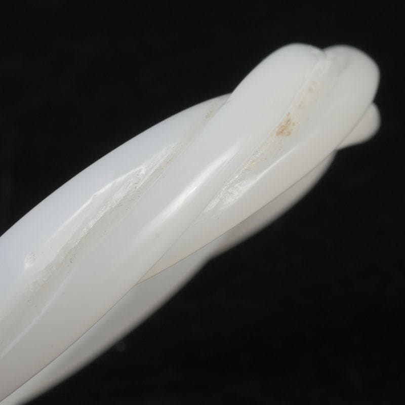 中国　玉石白玉彫刻　玉器　環　装飾品　V　9278E