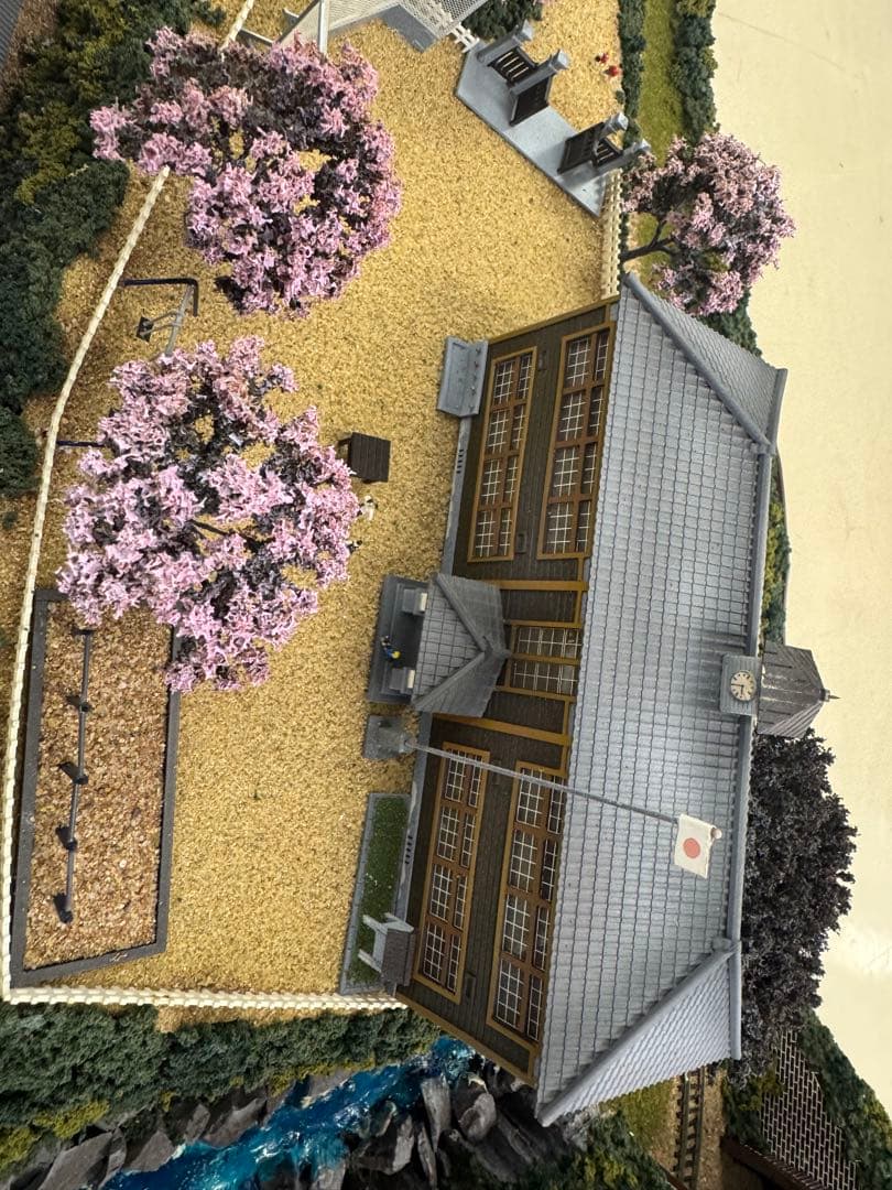 引き取り ジオラマ◆昭和ふるさと鉄道◆完成版鉄道風景模型 東京書芸館