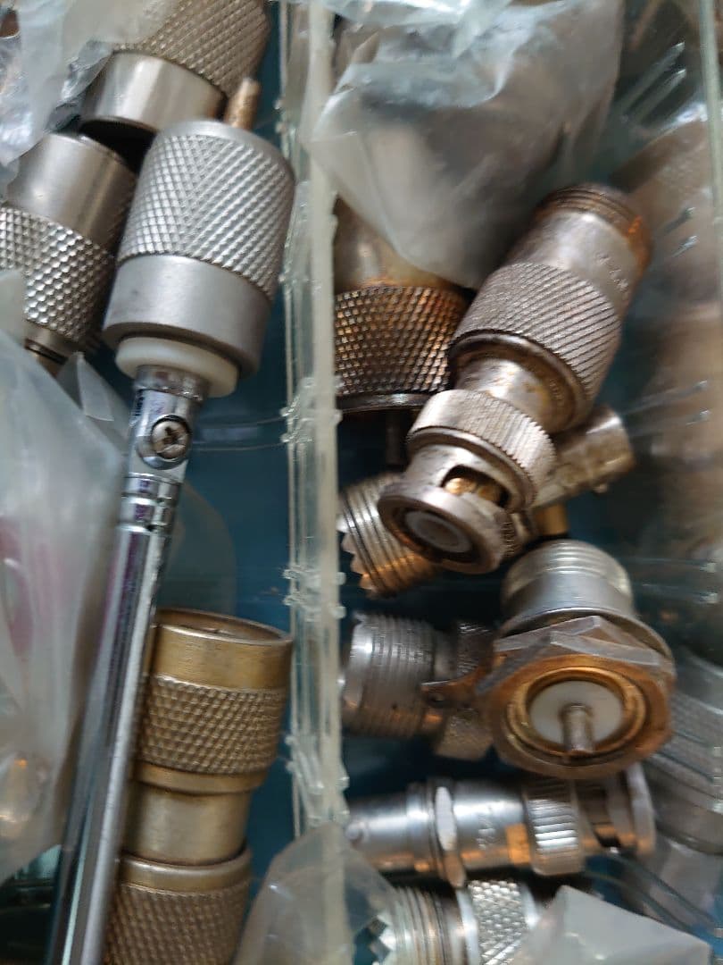 M型オスプラグ 同軸コネクタ　メスコネクタ　アンテナなどコネクター各種43個